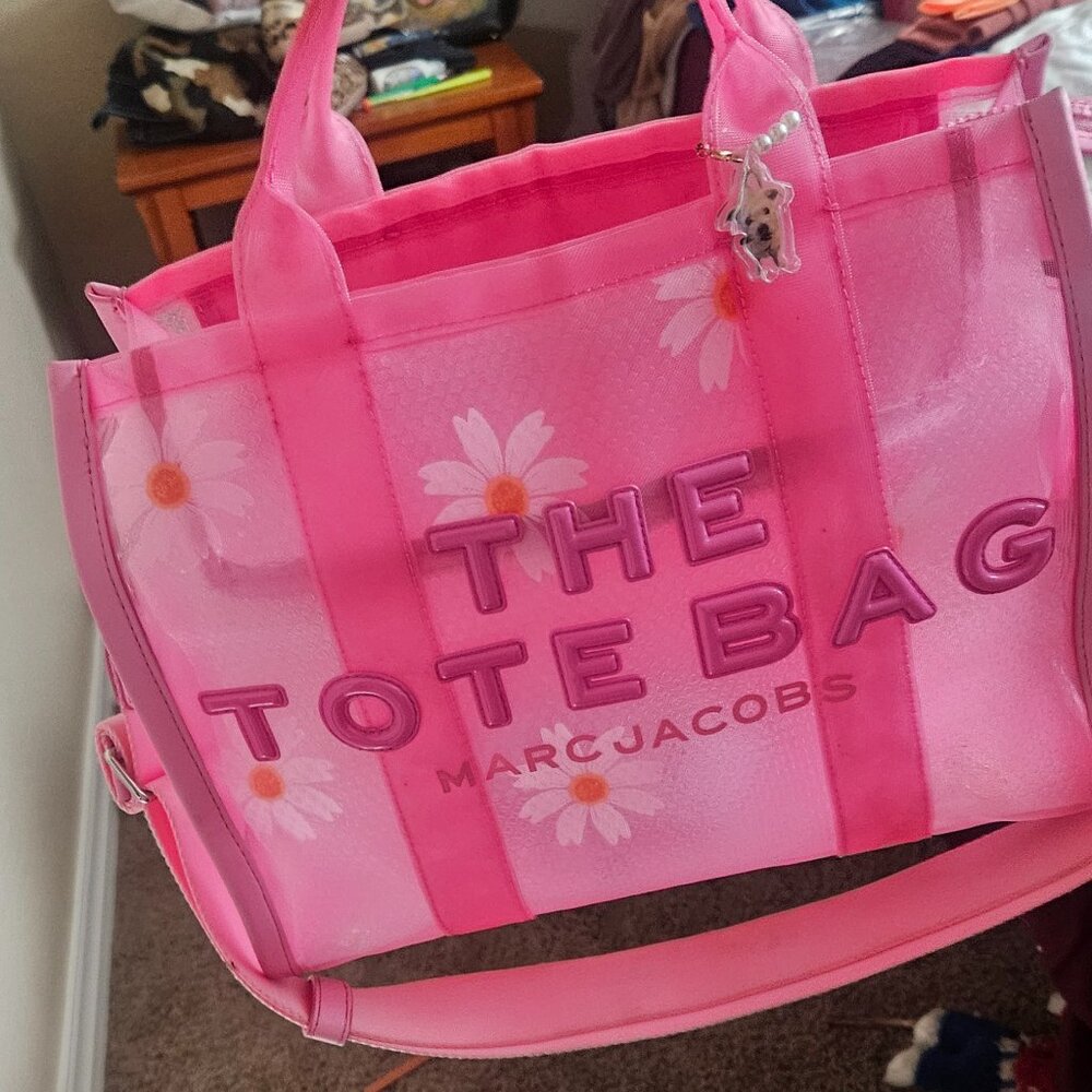 Marc Jacobs sheer pink medium tote. EUC